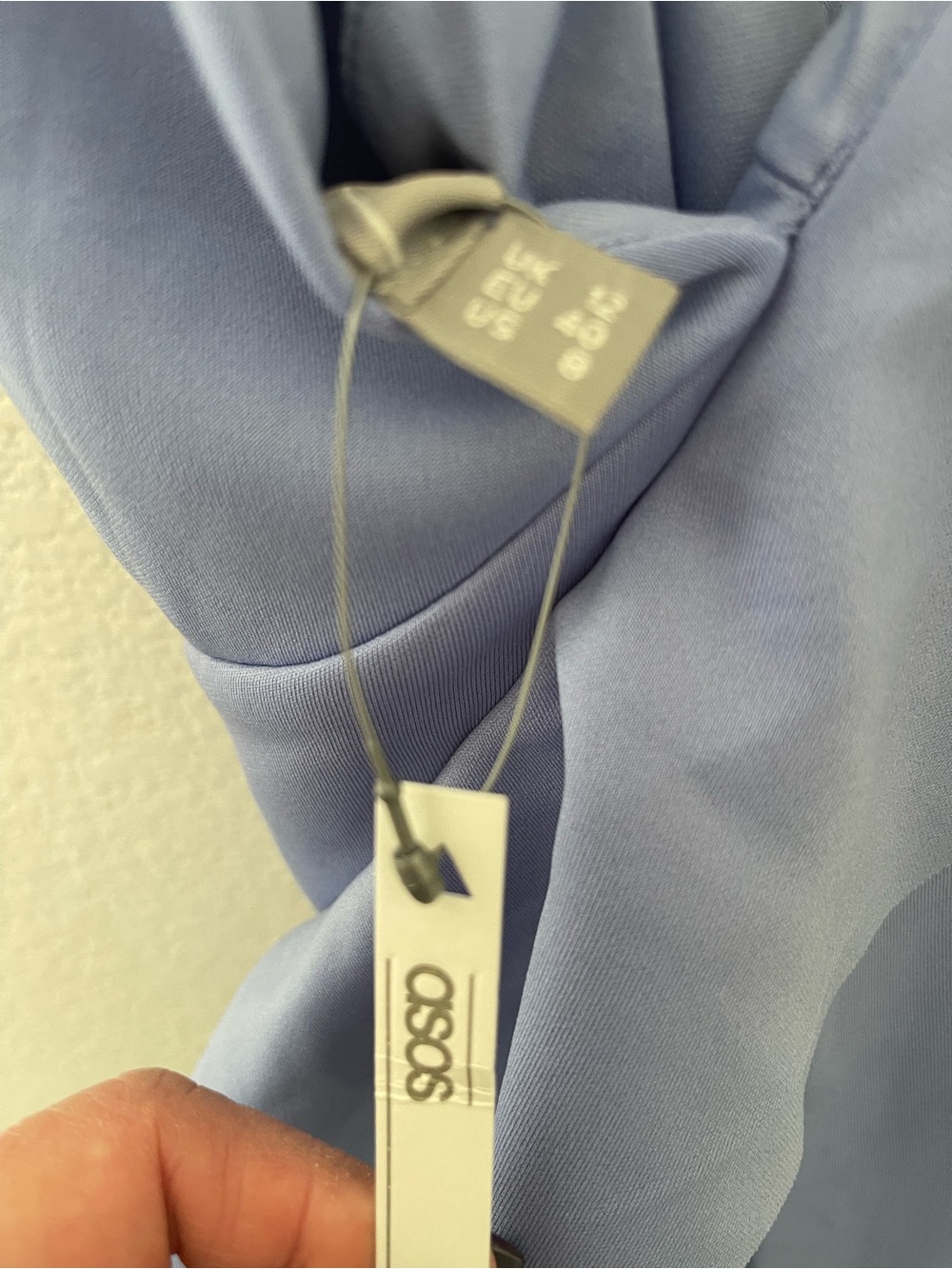 NWT-ASOS Lavender Romper with scuba Ruffle Detail - Picture 3 of 4